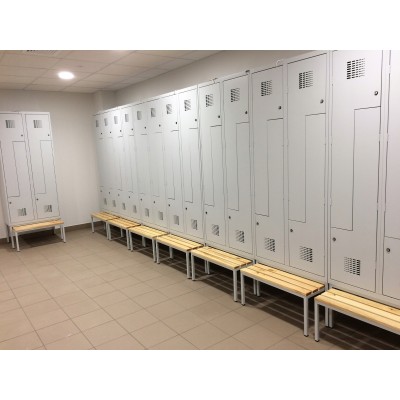 Металлический шкаф с дверцей L 2 отделения 180x30x50